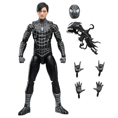Afbeelding van Marvel Legends Series Spider Man, Man 3 Collectible 15,5 cm actiefiguur met Symbiont accessoires