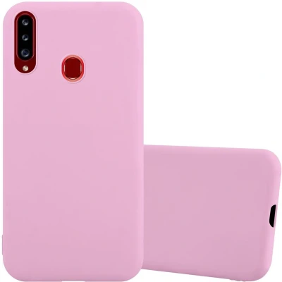 Afbeelding van Cadorabo Hoesje geschikt voor Samsung Galaxy A20s in CANDY ROZE Beschermhoes gemaakt van flexibel TPU silicone Case Cover