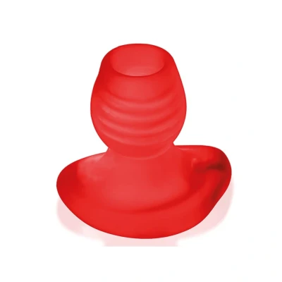 Afbeelding van Oxballs Glowhole 2 Holle Buttplug met LED Rood Large GRATIS TOY bij iedere bestelling v.a. 40,