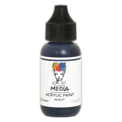 Afbeelding van Ranger Dina Wakley MEdia Heavy Body Acrylic Paints Night 1 fl oz (MDQ54054)