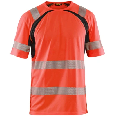 Afbeelding van Blaklader UV T shirt High Vis 3397 1013 Rood/Zwart M