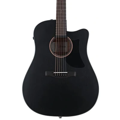 Afbeelding van Ibanez AAD190CE Advanced Acoustic Weathered Black Open Pore elektrisch akoestische westerngitaar