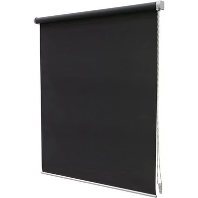 Afbeelding van Rolgordijn Verduisterend Structuur Gemeleerd Obvious Donkergrijs 210x190cm Intensions Exclusive