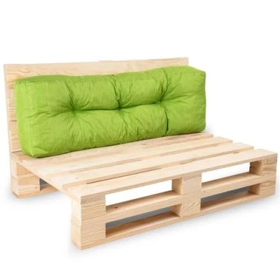 Afbeelding van Bananair Palletkussens/Matras voor Euro Pallet Tuinkussen Binnen/Buiten Kussen Matras, Stoel, Bank, Kussen, Zitplaats UV bescherming Waterdicht (Groen, 120x40 cm)