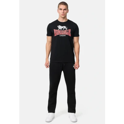 Afbeelding van Lonsdale Normale Passform Cromane Tshirt print, Heren, Maat: 3XL, Black red grey