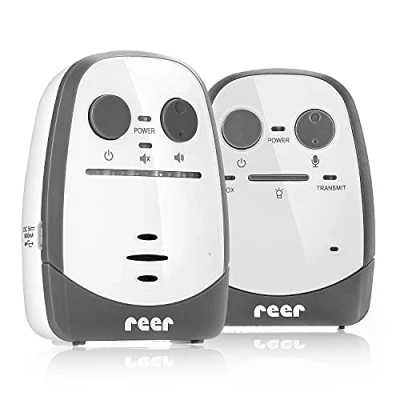 Afbeelding van Reer Cosmo 50150 Babyfoon van de uitvinder babyfoon, met nachtlampje, trilalarm en intercomfunctie, wit, 600 m bereik