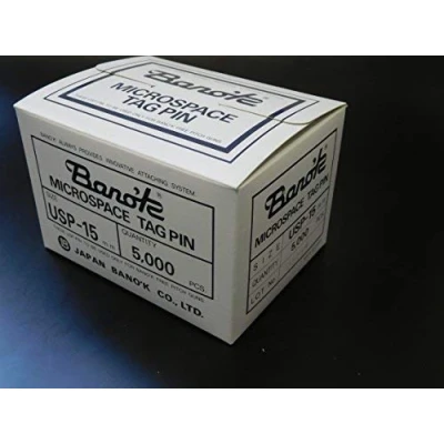 Afbeelding van Pokornys 5.000 hechtdraden (15 mm) voor etiketteerpistool standaard Original Banok Micro Space, labelpennen van transparante kunststof de etikettering kleding en textiel