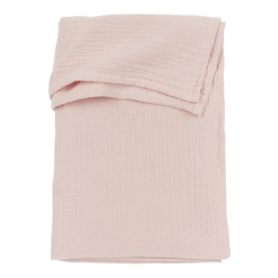 Afbeelding van Meyco Deken Ledikant Pre Washed Hydrofiel Soft Pink