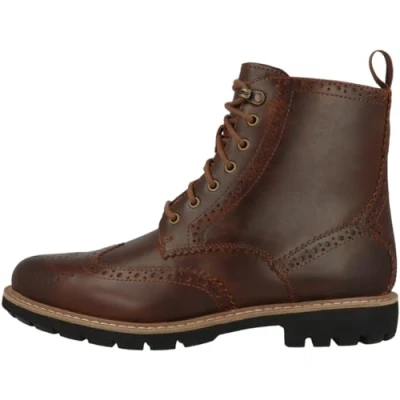 Afbeelding van Clarks Batcombe LORD Veterboots, Heren, Maat: 40, Dark tan Leer