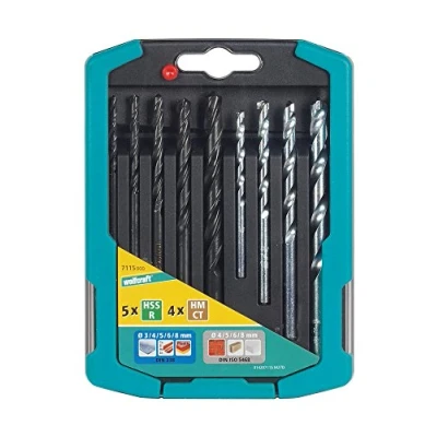 Afbeelding van Borenset Wolfcraft 7115000 Metaal Steen 9 Onderdelen