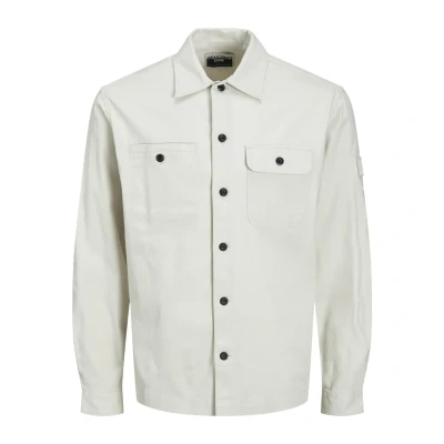 Afbeelding van JACK &amp; JONES CORE regular fit overshirt JCOCLASSIC beige