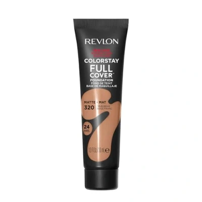 Afbeelding van Revlon ColorStay Full Cover Longwear Matte Foundation, hitte en zweetbestendig, lichte gezichtsmake up, kleur True Beige (320), 30 ml