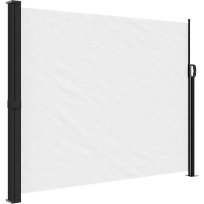 Afbeelding van Windscherm uittrekbaar 160x300 cm wit