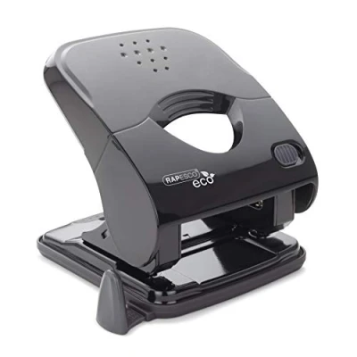 Afbeelding van Rapesco 1523 ECO X5 30ps Less Effort 2 gaats Perforator, 30 Vel Perforatiecapaciteit, Zwart