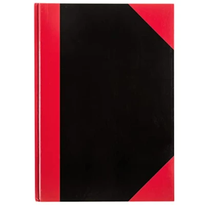 Afbeelding van Idena 10147 Notitieboek DIN A5, 96 vel, 70 g/m², vierkant, harde kaft, rood/zwart, 1 st.