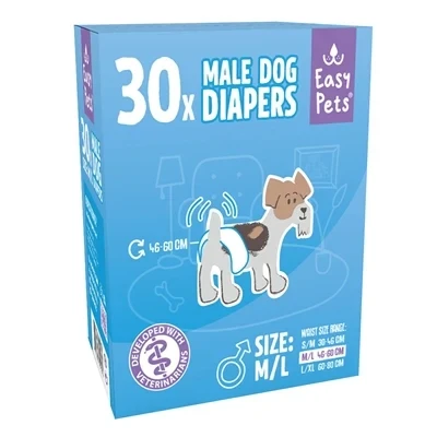 Afbeelding van Easypets hondenluier reu M/l 30 st