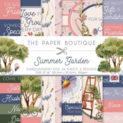 Afbeelding van The Paper Boutique Summer Garden 8x8 Embellishments Pad