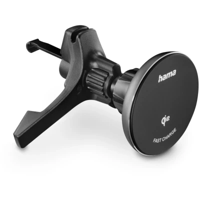 Afbeelding van Hama Draadloze Qi2 oplader, inductief snel opladen in de auto, 15 W, zwart