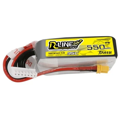 Afbeelding van Tattu LiPo accupack 22.2 V 550 mAh Aantal cellen: 6 95 C Block XT30