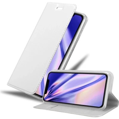 Afbeelding van Cadorabo Hoesje geschikt voor Apple iPhone 11 PRO in CLASSY ZILVER Beschermhoes met magnetische sluiting, standfunctie en kaartvakje Book Case Cover Etui