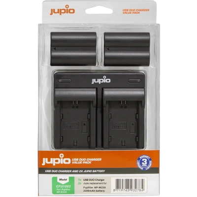 Afbeelding van Jupio Value Pack: 2x Battery NP W235 + USB Dual Charger