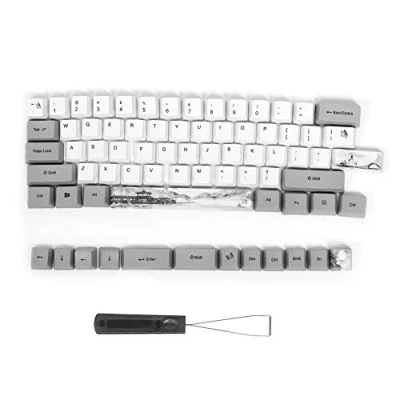 Afbeelding van 73 universele keycaps met schattig patroon voor mechanisch computertoetsenbord, PBT custom design sublimatie kit gamingtoetsenbord, cadeau vrienden(6064 Inkt)