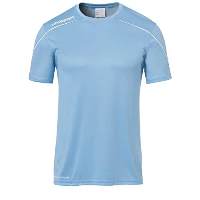 Afbeelding van Uhlsport Stream 22 Shirt Korte Mouw Kind Hemels Blauw Wit Maat 164