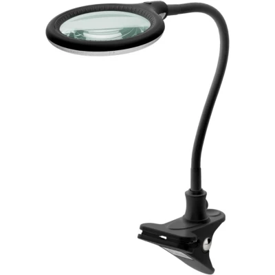 Afbeelding van Led loeplamp met klem, 6 W, zwart Goobay