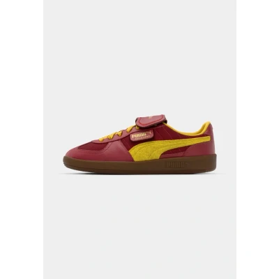 Afbeelding van Puma Palermo Harry Potter Sneakers laag, Maat: 37, Dark crimson/yellow sizzle Leer en textiel