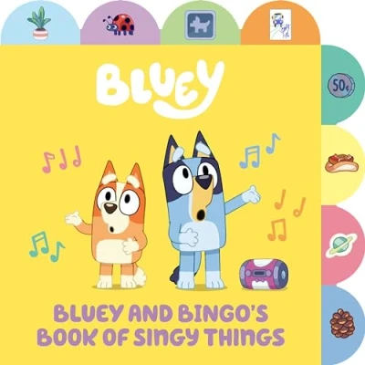 Afbeelding van Bluey and Bingo&#039;s Book of Singy Things: A Tabbed Board