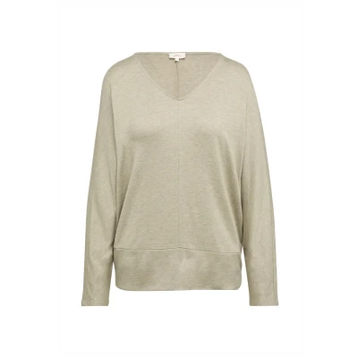 Afbeelding van s.Oliver Langarm Longsleeve, Dames, Maat: 32, Karamell