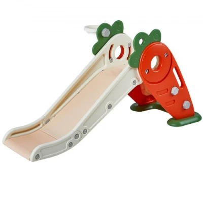 Afbeelding van VEVOR glijbaan voor kinderen, fun Slide met basketbalkorf, kinderglijbaan, HDPE tuinglijbaan, max. 40 kg, peuterglijbaan 1 12 jaar babyglijbaan binnen en buiten, uitloop, 133 x