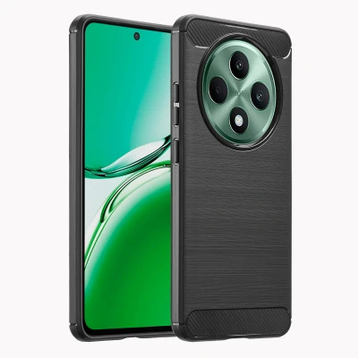 Afbeelding van Oppo Reno 12F (5G) Hoesje Siliconen en TPU (zacht) imoshion Softcase/Backcover Zwart Telefoonhoesje