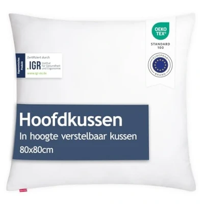 Afbeelding van Blumtal Kussen Uno Hoofdkussen met aanpasbare vulling 80 x 80cm