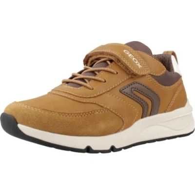 Afbeelding van Geox Rooner Babyschoenen voor kinderen, Maat: 27, Dark yellow coffee Textiel/ synthetisch