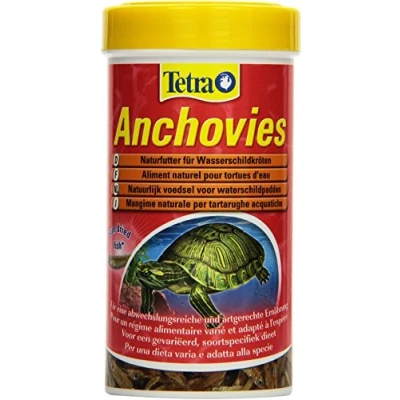 Afbeelding van Tetra Anchovies voer voor waterschildpadden van 100% kleine, gedroogde vissen, 250 ml blik