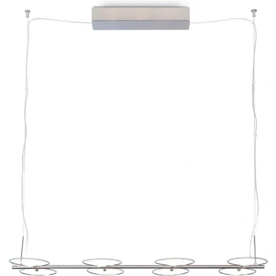 Afbeelding van Hanglamp LED Ufo Inc.8X20W Inox Electr.Tr.