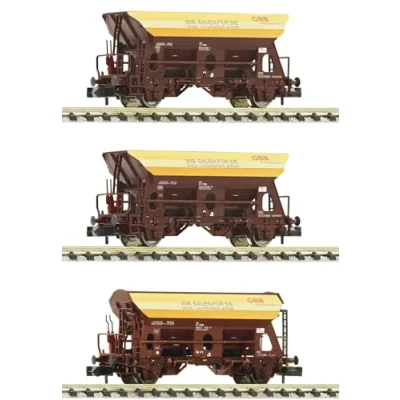 Afbeelding van Fleischmann 6660057 N set van 3 steenslagwagens de ÖBB