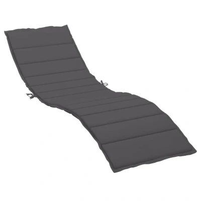 Afbeelding van vidaXL Ligbedkussen 200x60x3 cm stof antracietkleurig