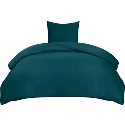 Afbeelding van Utopia Bedding Dekbedovertrek Set Zachte Microvezel 135x200cm met Kussensloop 80x80cm Beddengoed Wintertaling