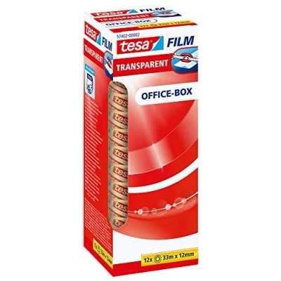 Afbeelding van tesa OFFICE BOX 57402 00002 01 tesafilm Transparant (l x b) 33 m 12 mm stuk(s)