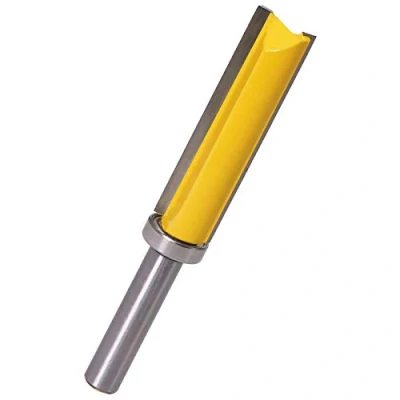 Afbeelding van WSOOX 8mm Schacht Houtbewerking Cutter Tool Lager Flush Trim Bit, Rechte Router Bit Trimmen Cutter, 14mm Snijdia, 50.8mm Snijhoogte