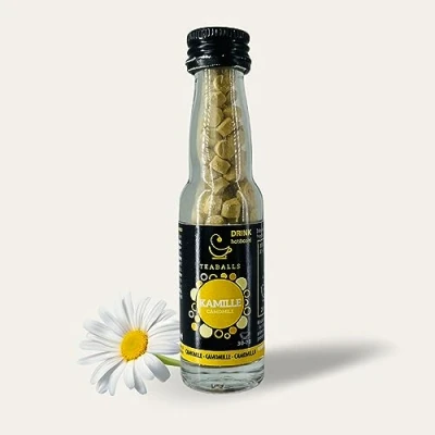 Afbeelding van Teaballs Kamille (1 x 15 g) 150 voor 30 75 kopjes thee zuiver plantenextract bekend van: het ding van jaar