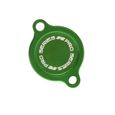 Afbeelding van RFX Oliefilter Deksel Groen Kawasaki KX250 2019 2024 KX250F 2004 2018 Suzuki RMZ250 2005 2006
