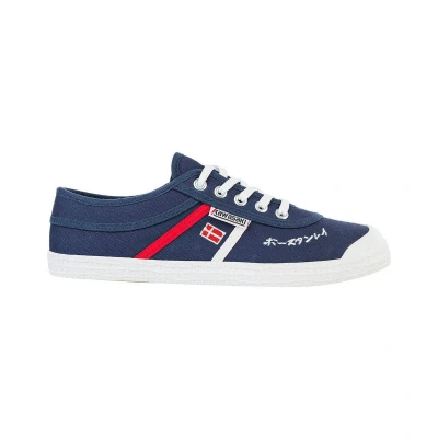 Afbeelding van Kawasaki Uniseks Signature canvas schoen lage sneakers, 2002 Marineblauw, 41 EU