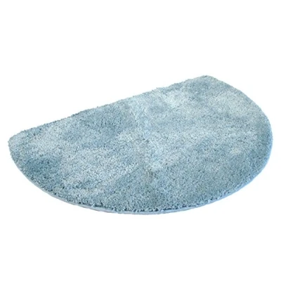 Afbeelding van Mesana J 10005/16 lichtblauw douchemat, microvezel, 50x80 cm halfrond