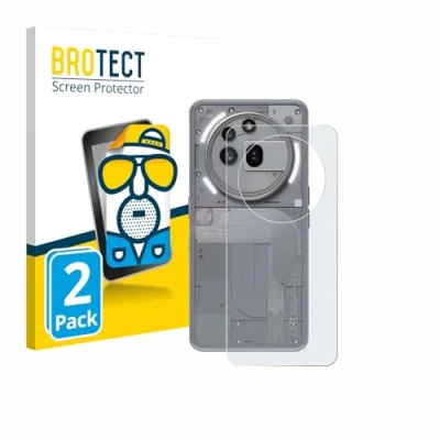 Afbeelding van BROTECT Screenprotector voor Nothing Phone (3a) Pro (Achterkant) Folie Beschermfolie matte (2 Stuks)