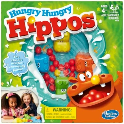 Afbeelding van Hasbro Kid&#039;s Gaming Hungry Hippos, bordspel (veelkleurig, vanaf 4 jaar)
