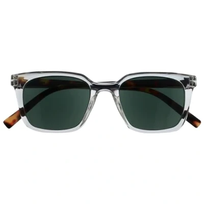 Afbeelding van OPULIZE KOI Zonneleesbril Groot Rechthoekig Montuur Getinte UV400 Lens Helder Heren Dames Veerscharnieren S50 C +2.00