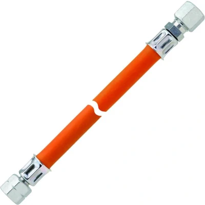 Afbeelding van GOK PVC Gasslang 14 Links Binnendraad X 8 Mm Knelkoppeling 150 Cm Oranje Gasslangen &amp; Leidingen